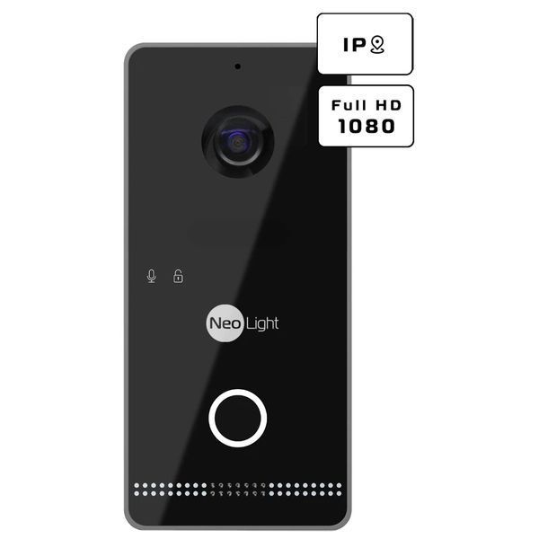Neolight MEZZO Hybrid Black + OPTIMA IPW Black Комплект відеодомофону 99-00024876 фото