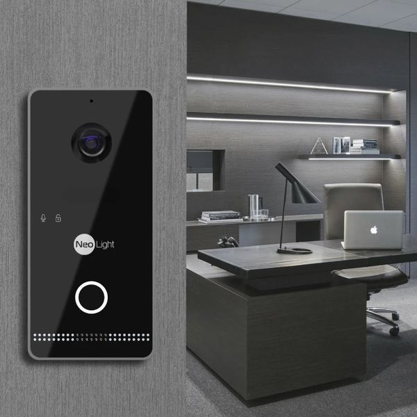 Neolight MEZZO Hybrid Black + OPTIMA IPW Black Комплект відеодомофону 99-00024876 фото