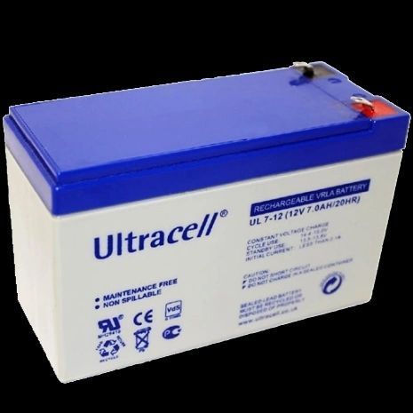 Ultracell UL7-12 7A&bull;г 12В Свинцево-кислотна акумуляторна батарея 99-00020760 фото