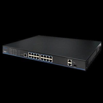 UTP3218TS-PSB 16 портів 10/100 Мбіт/с PoE+ 2 порти Gigabit RJ-45 (1 порт комбінований SFP) 27267 фото