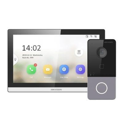 Hikvision WI-FI DS-KV6113-WPE1(C)+ DS-KH6350-WТE1 "Стандарт" Комплект відеодомофона 99-00015990 фото