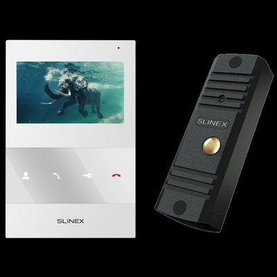 Slinex ML-16HD(Black)+SQ-04M(White) Комплект&nbsp;відеодомофону 30253 фото