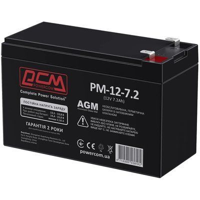 Powercom AGM 7.2Ah-12V Акумуляторна батарея 99-00019806 фото